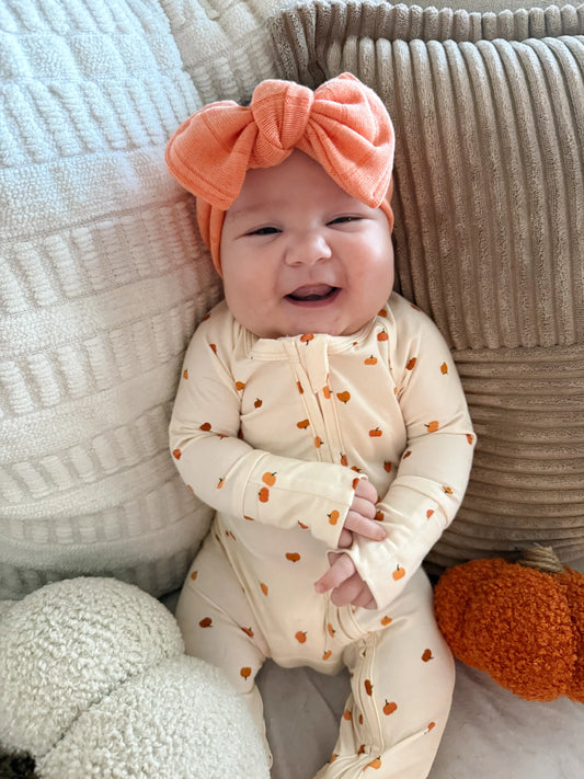 Little Pumpkin Bamboo Zippy Romper - BIG FRENCHIES