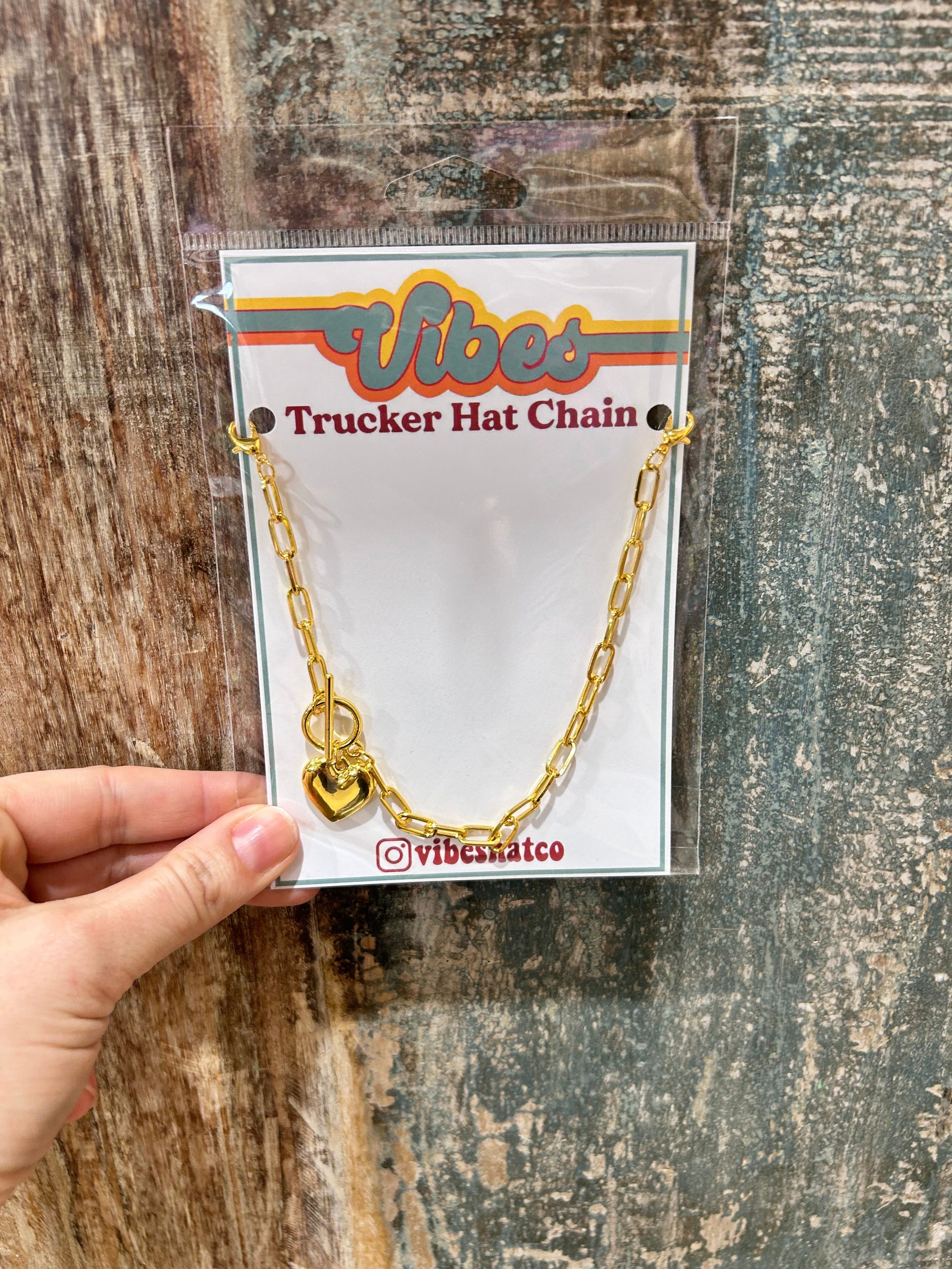 Gold Heart Trucker Hat Chain - BIG FRENCHIES