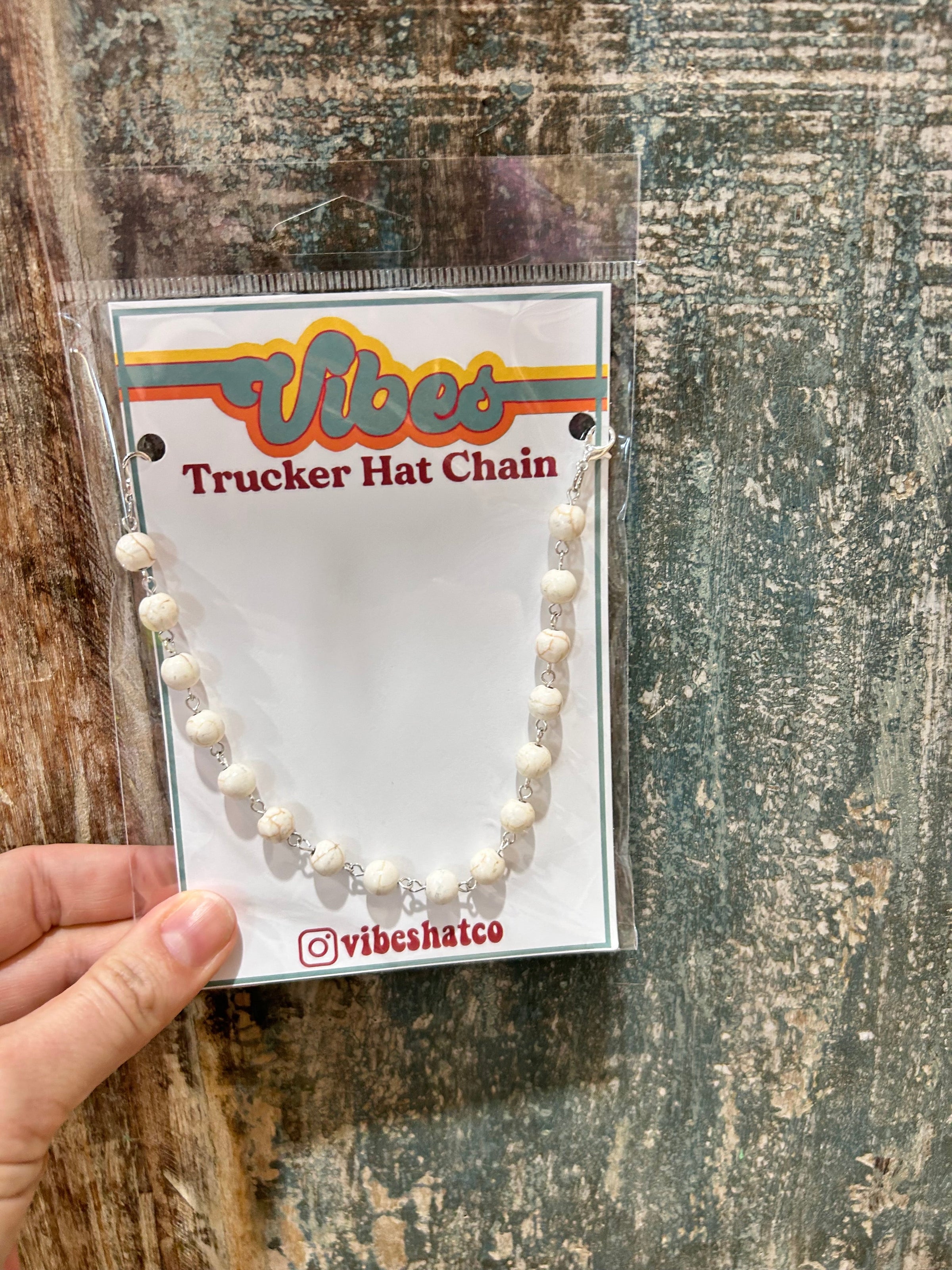 Turquoise Trucker Hat Chain - BIG FRENCHIES
