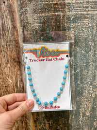 Turquoise Trucker Hat Chain - BIG FRENCHIES