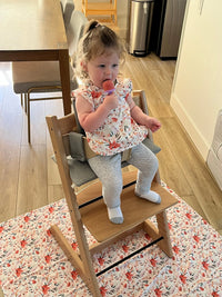 Peachy Dreams Splash Mat - A Waterproof Catch-All for Highchair Spills - BIG FRENCHIES