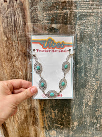 Small Turquoise Oval Trucker Chain - BIG FRENCHIES