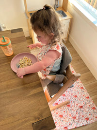 Peachy Dreams Splash Mat - A Waterproof Catch-All for Highchair Spills - BIG FRENCHIES