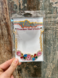 Multicolor Rhinestone Trucker Chain - BIG FRENCHIES