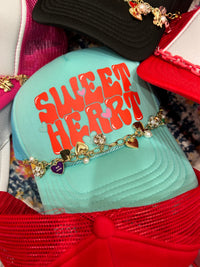 Conversation Hearts Trucker Hat Chain - BIG FRENCHIES