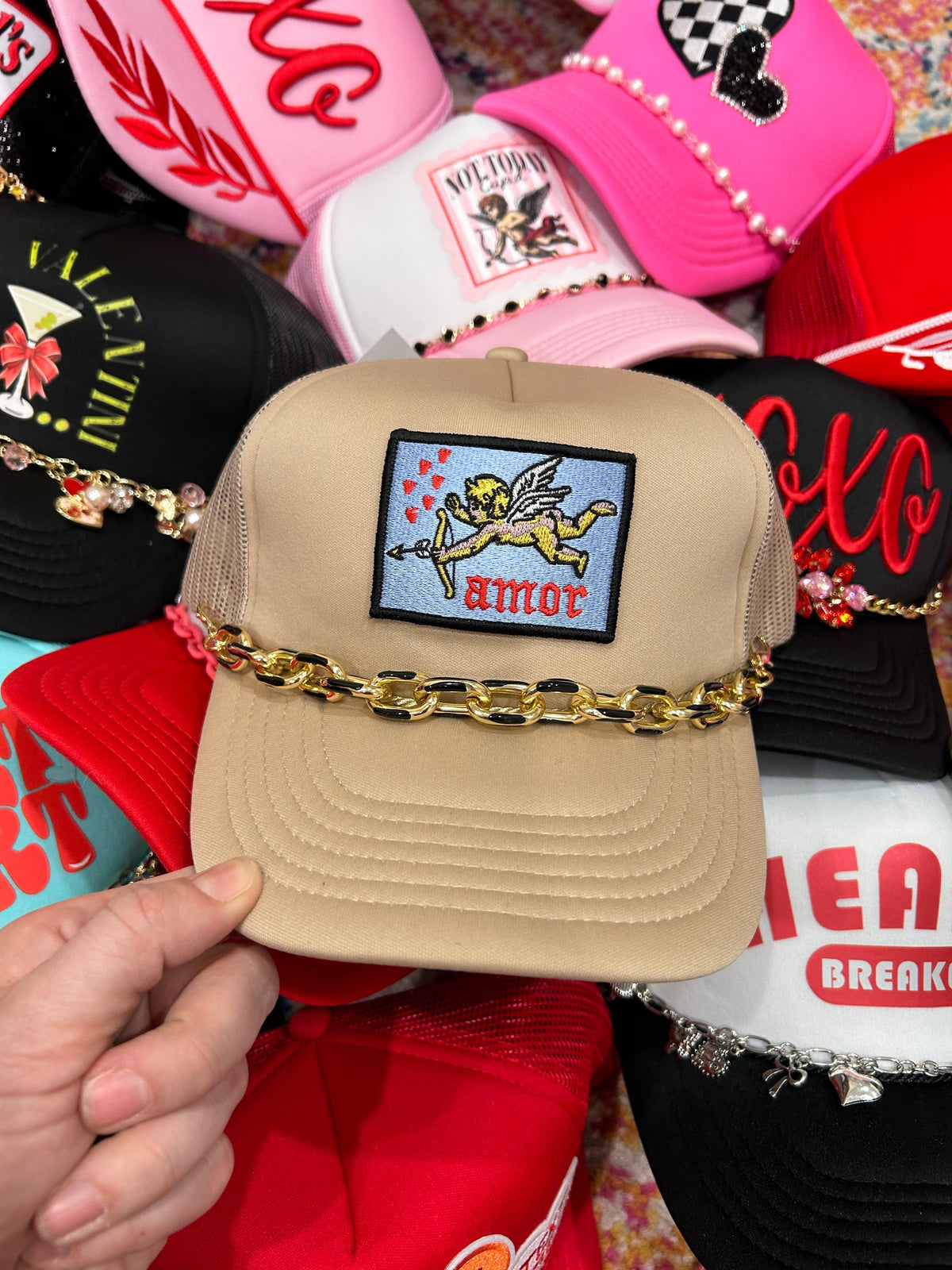 Amor Patched Trucker Hat - BIG FRENCHIES
