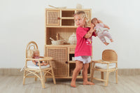 Little Feast Rattan Doll High Chair