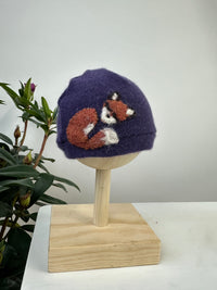 Sleeping Fox Cashmere Hat - Newborn - BIG FRENCHIES
