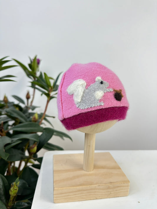 Squirrel Cashmere Hat - Newborn - BIG FRENCHIES
