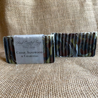 Hand Crafted Soap - Cedar, Sandalwood Charcoal - BIG FRENCHIES