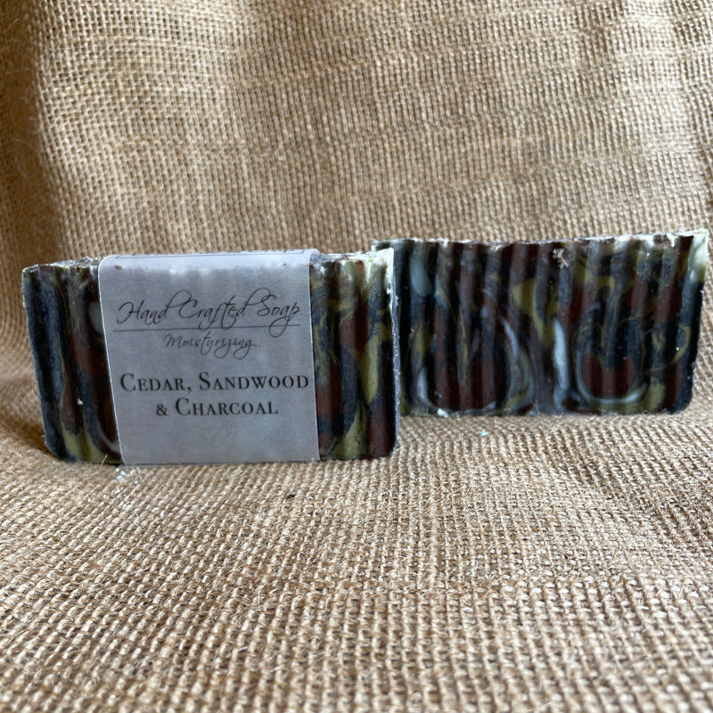 Hand Crafted Soap - Cedar, Sandalwood Charcoal - BIG FRENCHIES