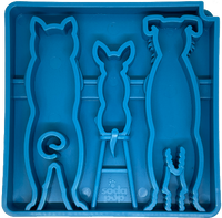 Waiting Dogs eTray - Shallow Slow Feeder Bowl for Enrichment | USA Made - BIG FRENCHIES