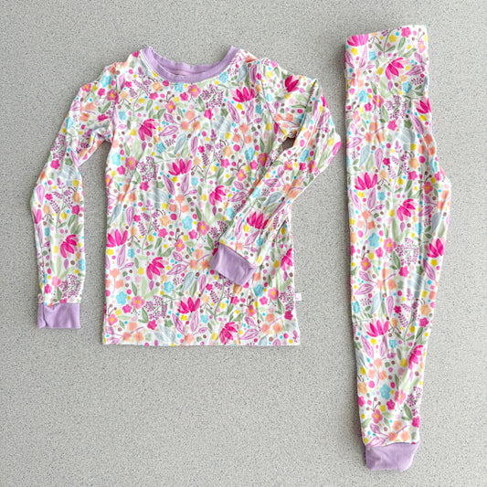 Lilac Petals Bamboo Pajamas - BIG FRENCHIES