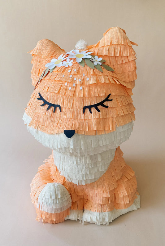 Cute 3D Woodland Fox Piñata – Customizable, Eco-Friendly, Ideal for Animal-Themed Parties and Nature Celebrations - BIG FRENCHIES