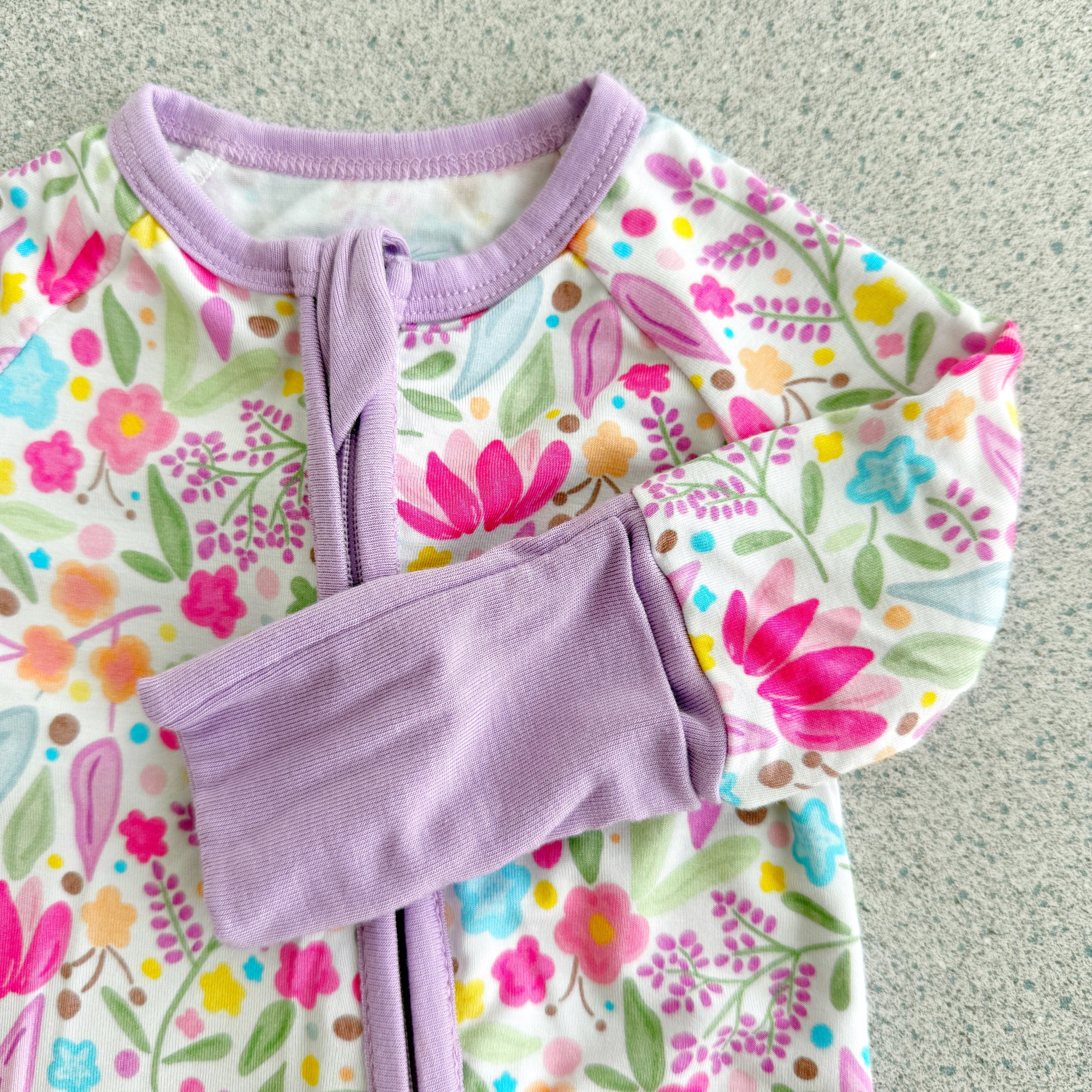 Lilac Petals Bamboo Pajamas - BIG FRENCHIES