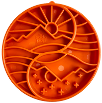 Sun and Moon eTray - Shallow Slow Feeder Dog Bowl for Enrichment | USA Made - BIG FRENCHIES