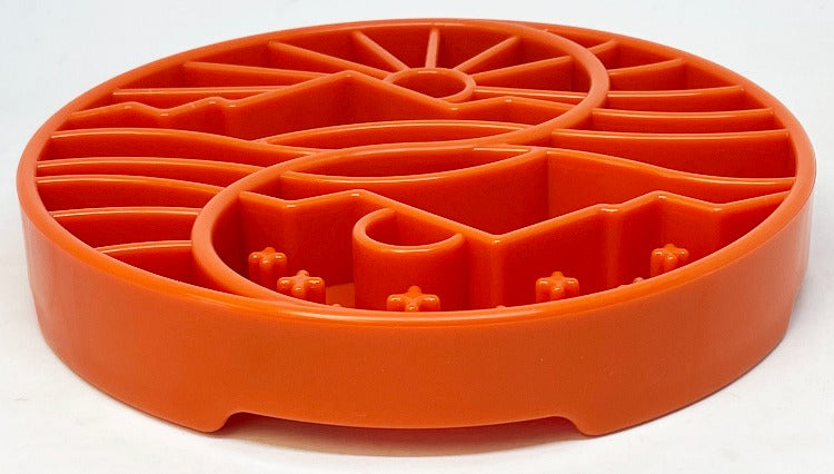 Sun and Moon eTray - Shallow Slow Feeder Dog Bowl for Enrichment | USA Made - BIG FRENCHIES