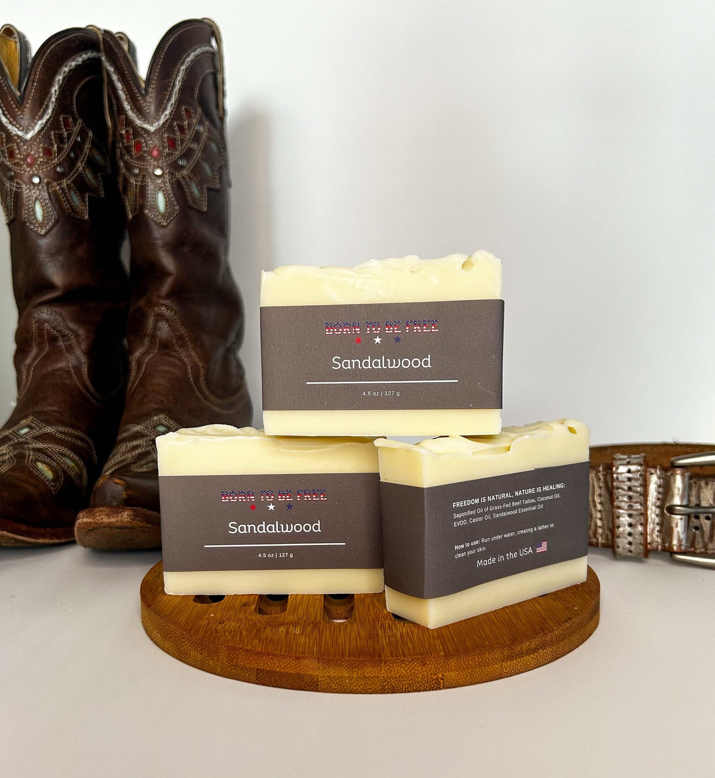 Sandalwood Tallow Soap Bar - BIG FRENCHIES