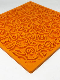 Zombie eMat - Enrichment Lick Mat for Dogs and Cats | Halloween Skull Design | SodaPup - BIG FRENCHIES