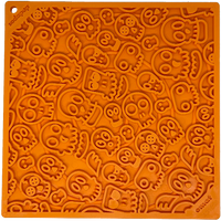 Zombie eMat - Enrichment Lick Mat for Dogs and Cats | Halloween Skull Design | SodaPup - BIG FRENCHIES