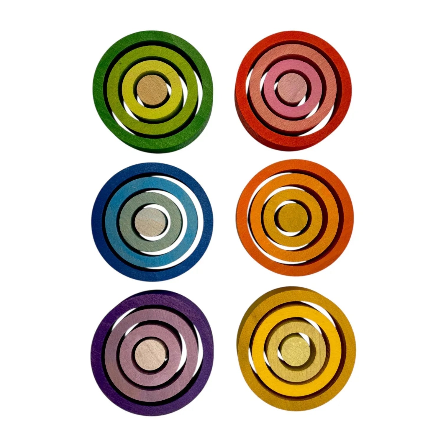 24-Piece Rainbow Nesting Rings - BIG FRENCHIES