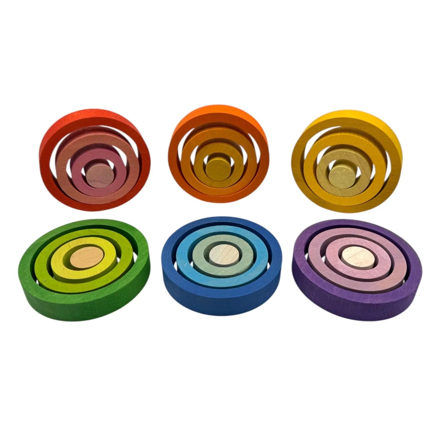 24-Piece Rainbow Nesting Rings - BIG FRENCHIES