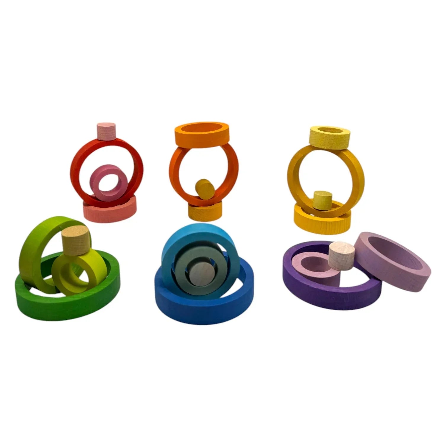 24-Piece Rainbow Nesting Rings - BIG FRENCHIES