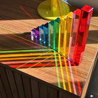 10-Piece Crystal Clear Pyramid Lucite Blocks – High Transparency Acrylic Stair Blocks - BIG FRENCHIES