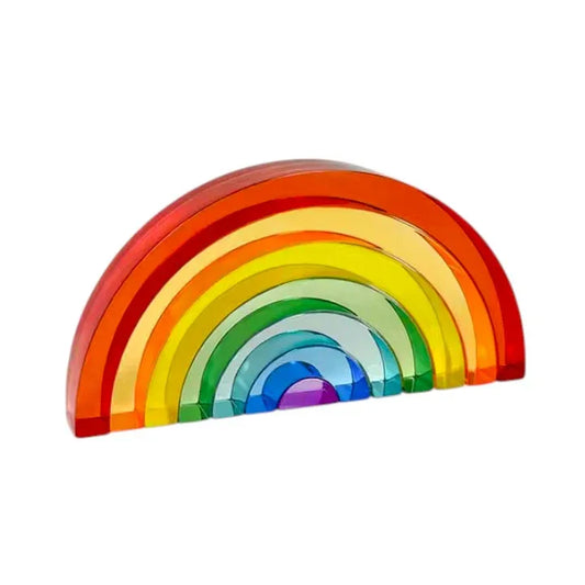 6-Piece Small Crystal Clear Rainbow Lucite Blocks – High Transparency Acrylic - BIG FRENCHIES