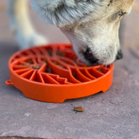 Sun and Moon eTray - Shallow Slow Feeder Dog Bowl for Enrichment | USA Made - BIG FRENCHIES