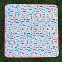 Retro Airplanes Splash Mat - A Waterproof Catch-All for Highchair Spills and More! - BIG FRENCHIES