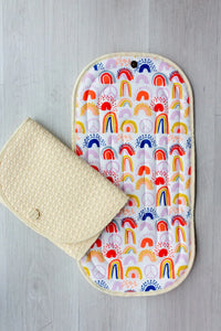 Pret® Changing Clutch - Rainbows Pink - BIG FRENCHIES
