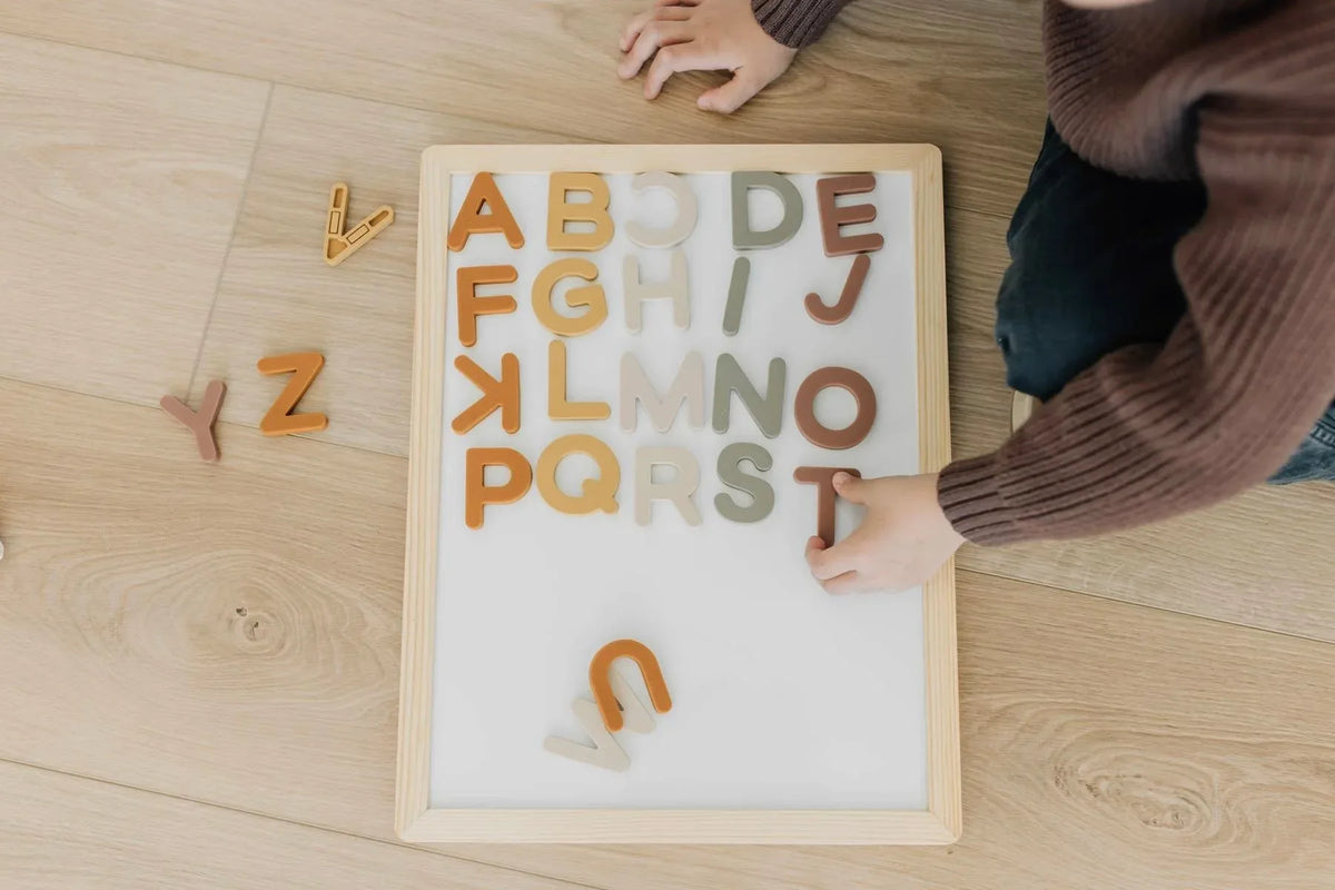 Alphabet Magnet Play Set and Whiteboard Bundle - BIG FRENCHIES