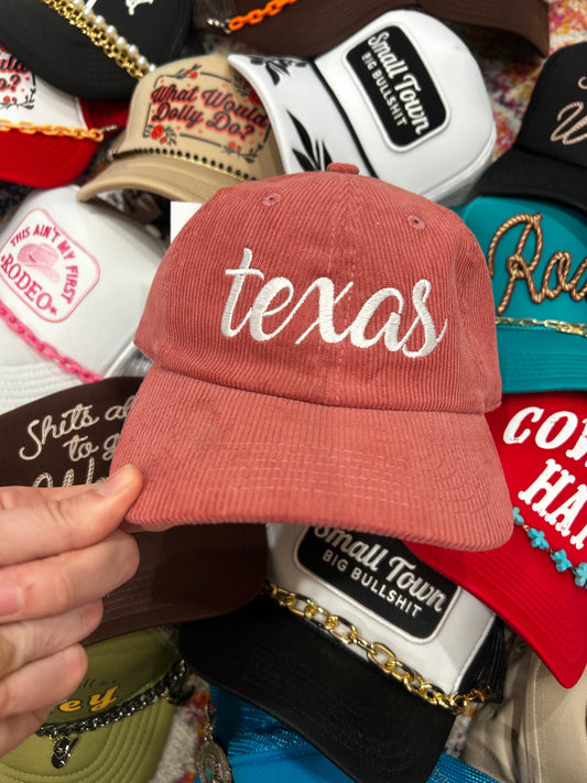 Texas Corduroy Dad Hat - BIG FRENCHIES