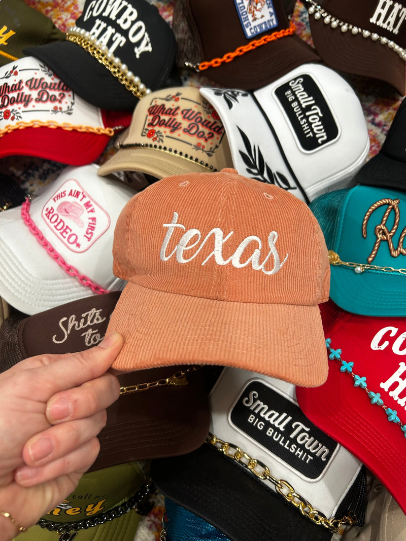 Texas Corduroy Dad Hat - BIG FRENCHIES