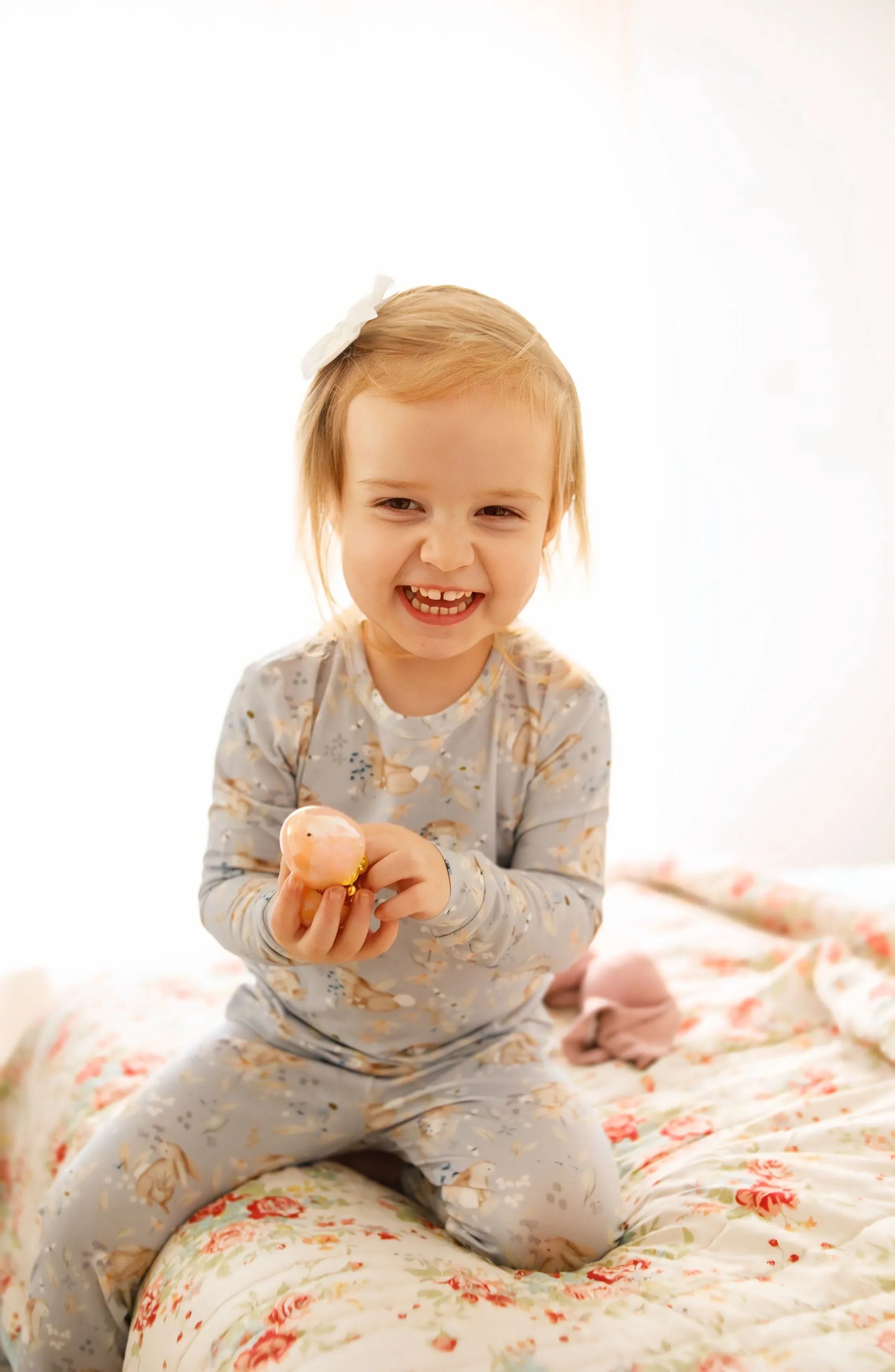 Bunny Blossoms 2pc Bamboo Pajamas - BIG FRENCHIES