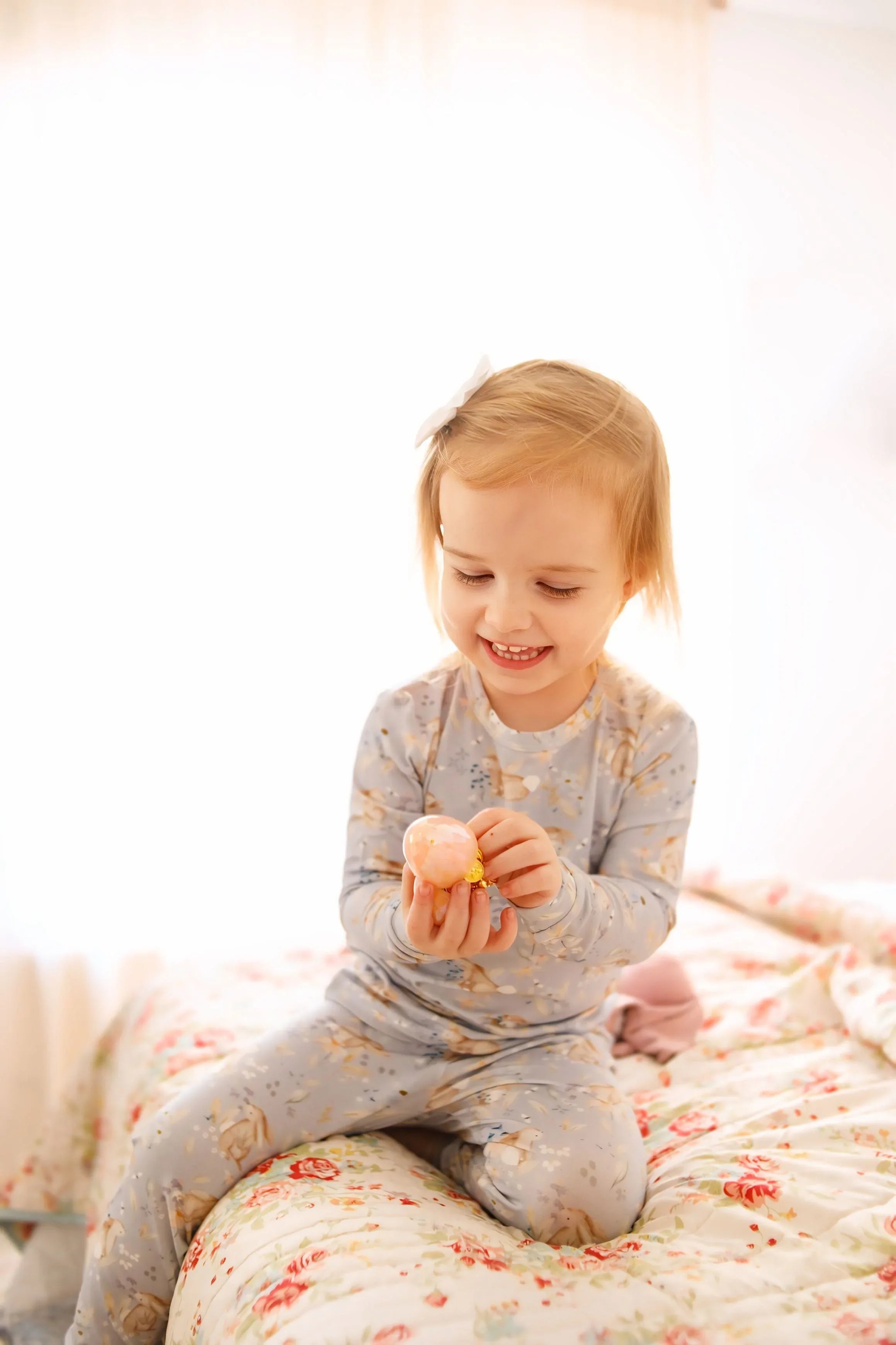 Bunny Blossoms 2pc Bamboo Pajamas - BIG FRENCHIES