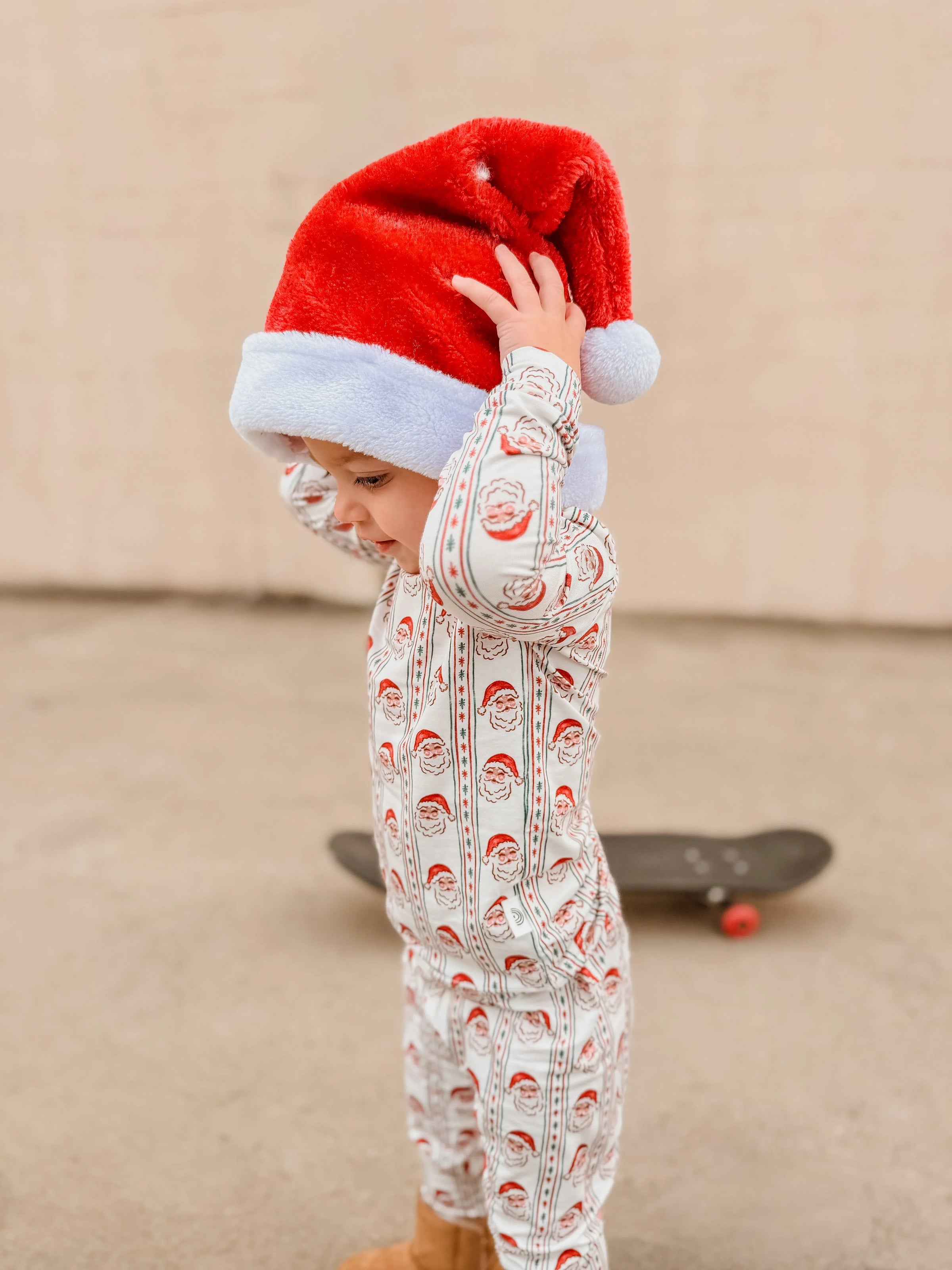 Vintage Santa Bamboo Christmas Pajamas - 2pc Set - BIG FRENCHIES