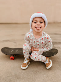 Vintage Santa Bamboo Christmas Pajamas - 2pc Set - BIG FRENCHIES