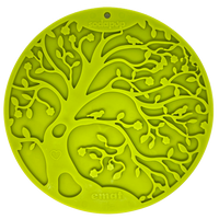 Tree of Life eMat - Enrichment Lick Mat For Dogs and Cats - With Suction Cups | Tree Design | USA Made - BIG FRENCHIES