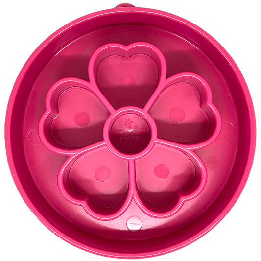 Flower eBowl Deep Slow Feeder Dog Bowl for Enrichment | USA Made - BIG FRENCHIES