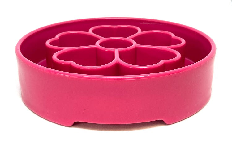 Flower eBowl Deep Slow Feeder Dog Bowl for Enrichment | USA Made - BIG FRENCHIES