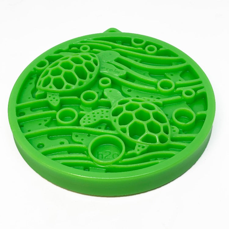 Water Nylon eCoin Durable Enrichment Snacking Coin for Dogs | USA-Made Lick Mat Alternative - BIG FRENCHIES