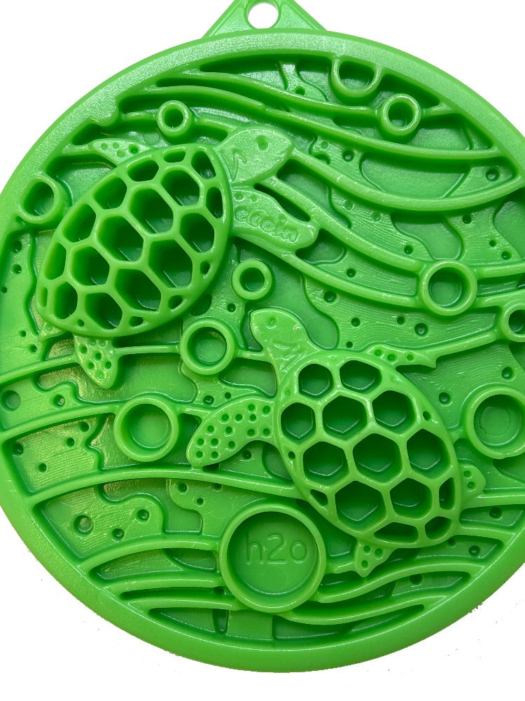 Water Nylon eCoin Durable Enrichment Snacking Coin for Dogs | USA-Made Lick Mat Alternative - BIG FRENCHIES
