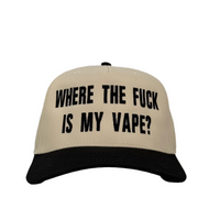 Where The F Is My Vape Custom Embroidered Snapback