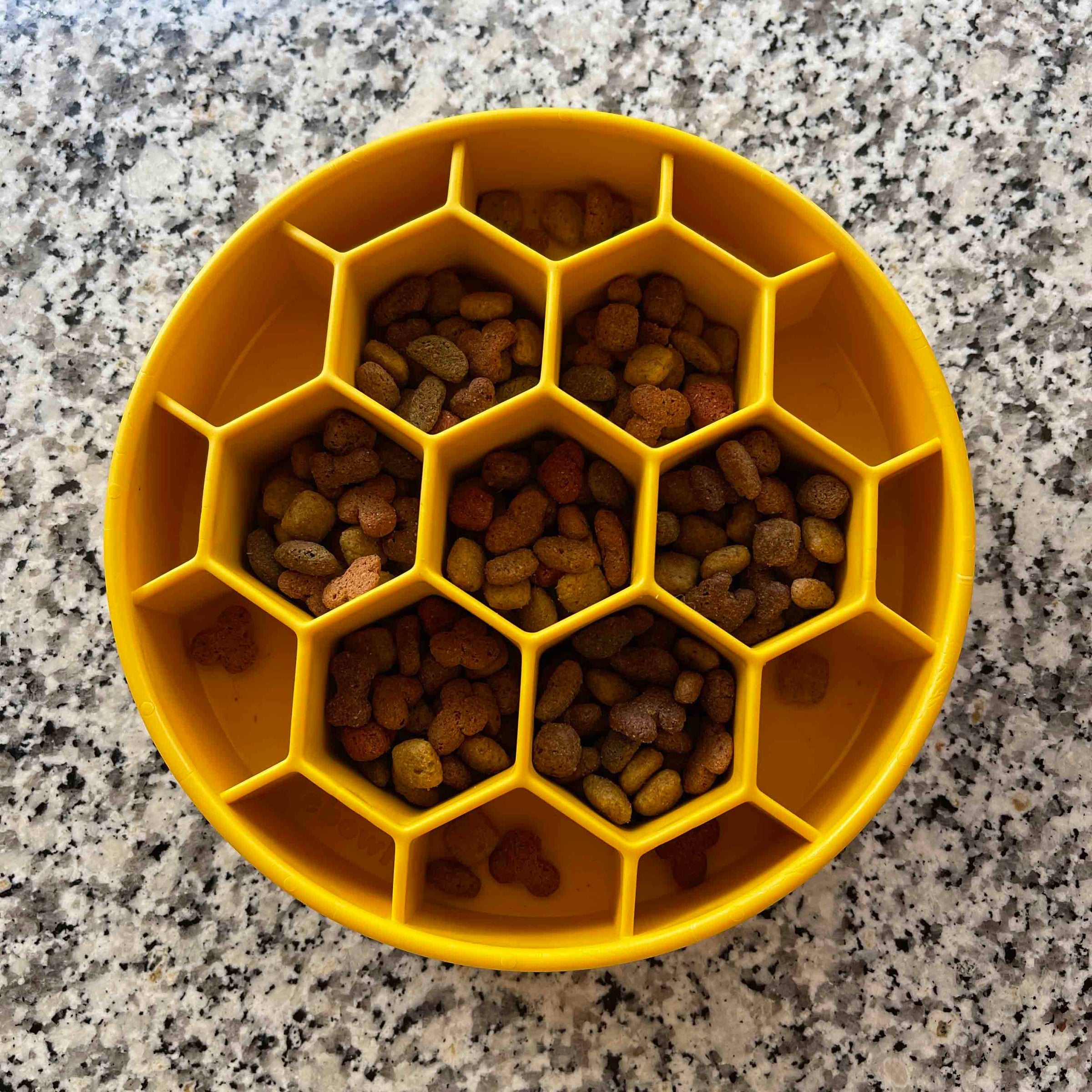 Honeycomb eBowl Deep Slow Feeder Dog Bowl for Enrichment | USA Made - BIG FRENCHIES