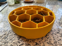 Honeycomb eBowl Deep Slow Feeder Dog Bowl for Enrichment | USA Made - BIG FRENCHIES