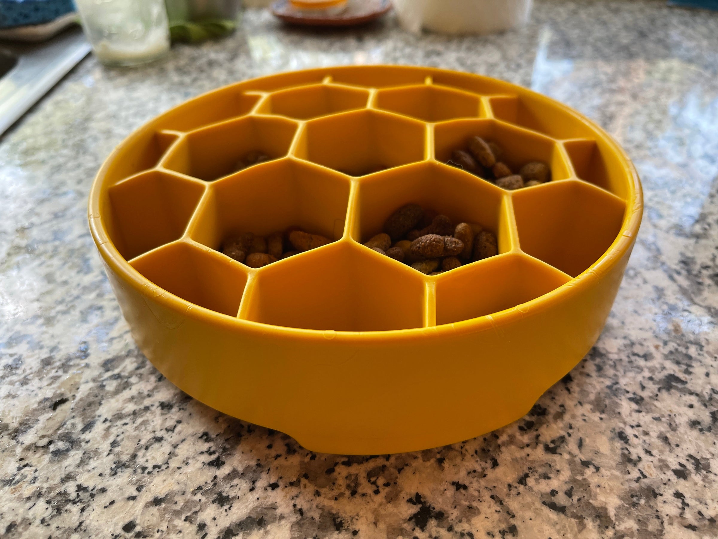 Honeycomb eBowl Deep Slow Feeder Dog Bowl for Enrichment | USA Made - BIG FRENCHIES