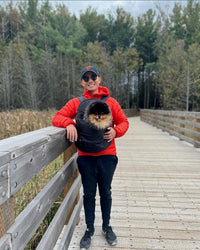 Premium All-Black Pet Backpack - BIG FRENCHIES