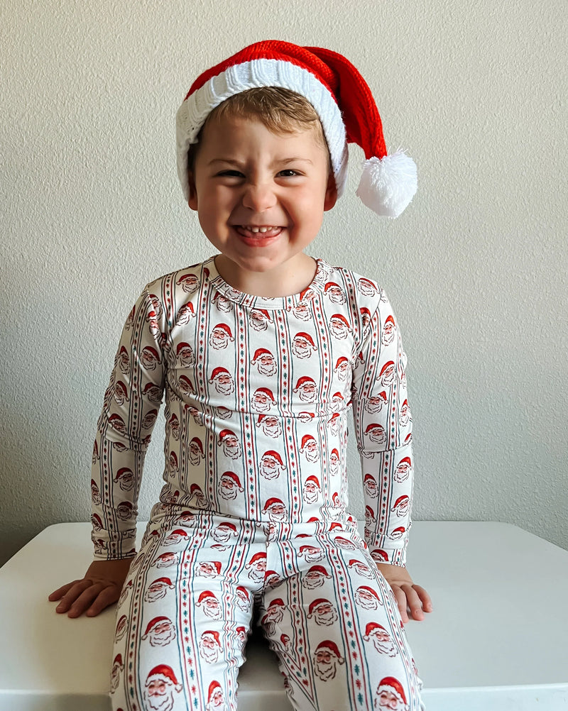 Vintage Santa Bamboo Christmas Pajamas - 2pc Set - BIG FRENCHIES